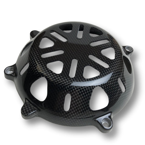 100% Carbon Ducati Dry Clutch Cover Plain Gloss With Holes